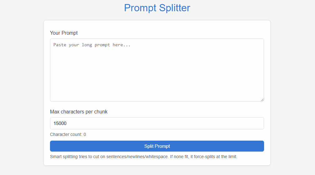 Prompt Splitter